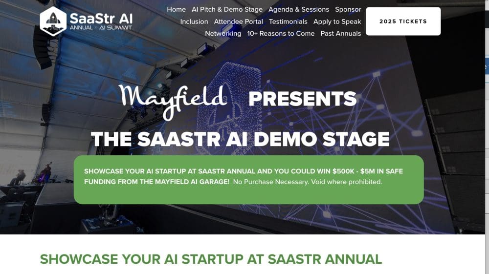 Last Chance to Pitch Your AI Startup at SaaStr Annual 2025! 80+ Startups Already Slotted—Will You Be Next? - SaaStr